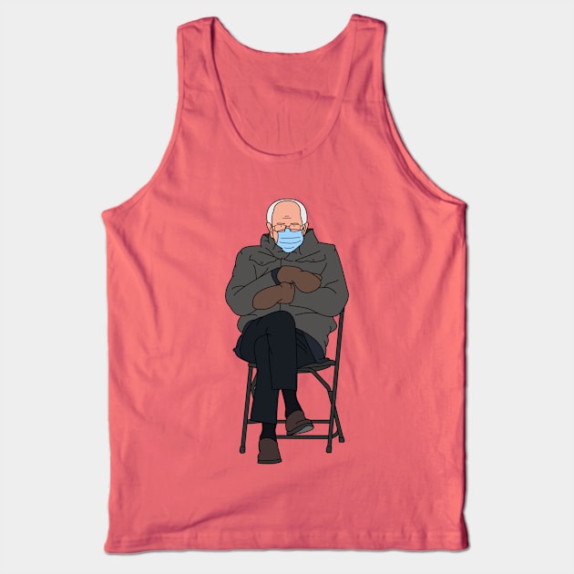 Bernie Sanders Meme Inauguration Day Tank Top by boyznew